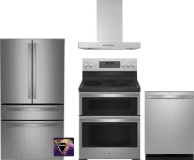 4 Piece Package Includes Refrigerator, Range, Hood And Dishwasher